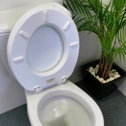 White Padded Toilet Seat