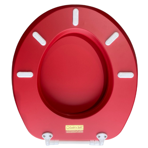 Cush'n Soft Red Padded Toilet Seat