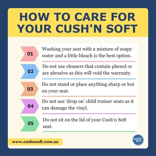 How To Care For Your Cush'n Soft Padded Toilet Seat