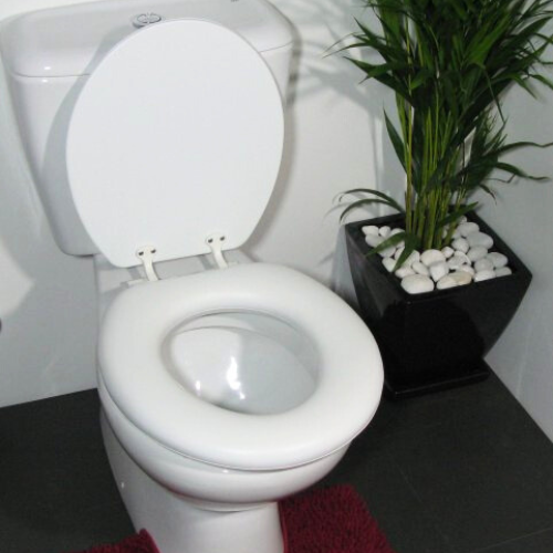 Cushioned White Soft Padded Toilet Seat