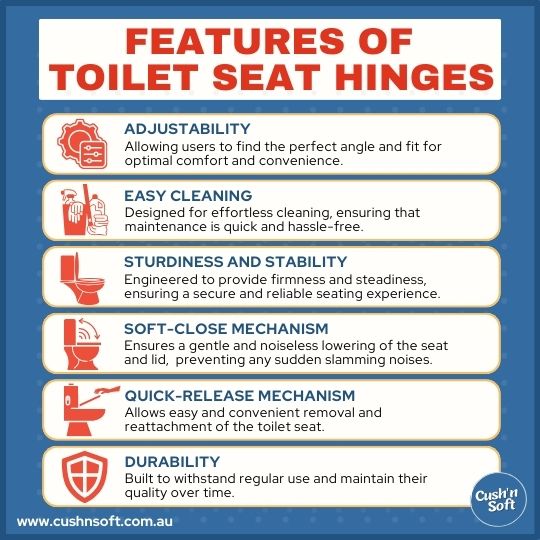 Features of Toilet Seat Hinges