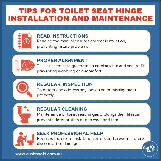 Tips for Toilet Seat Hinge Installation and Maintenance