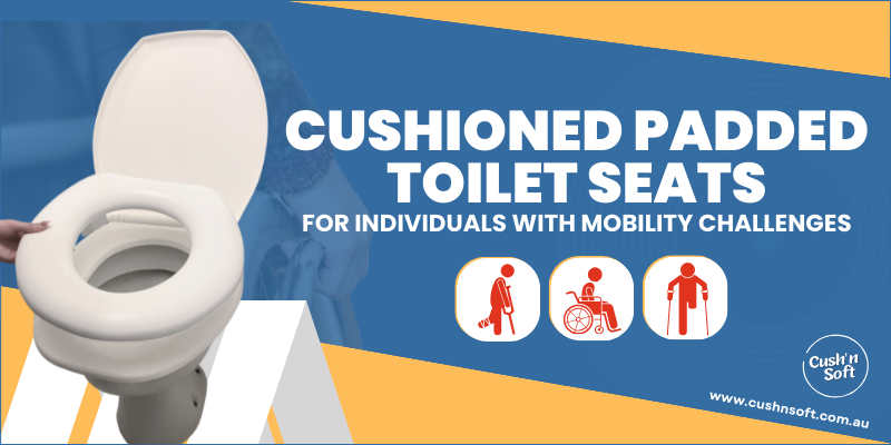(small) Cushioned Padded Toilet Seats for Individuals with Mobility Challenges