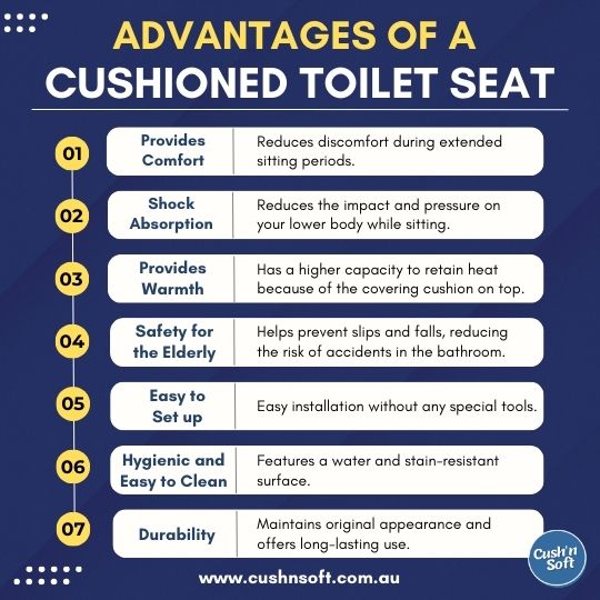 ADVANTAGES OF A CUSHIONED TOILET SEAT