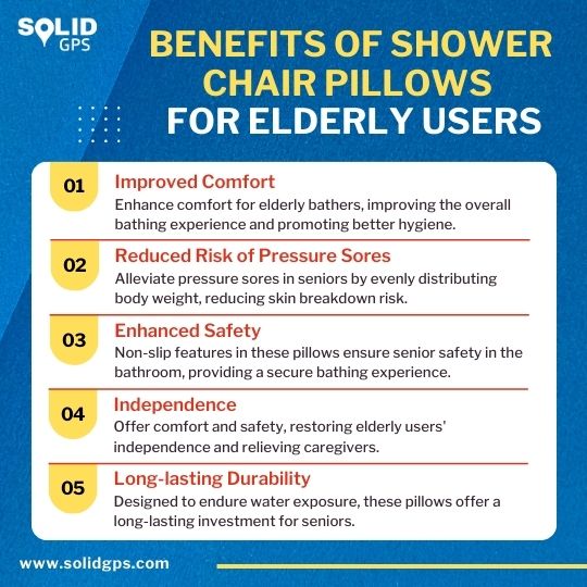 Benefits of Shower Chair Pillows for Elderly Users