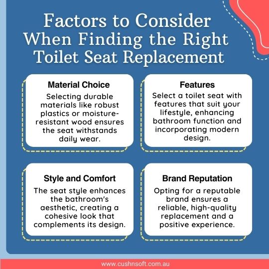 Factors to Consider When Finding the Right Toilet Seat Replacement
